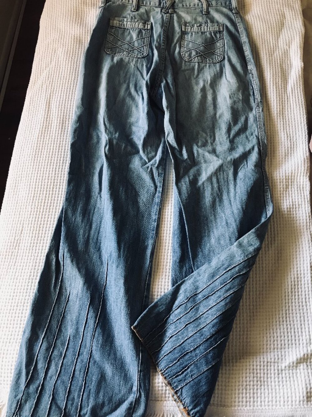 Vintage 70s lightweight denim jeans - Size 8-10